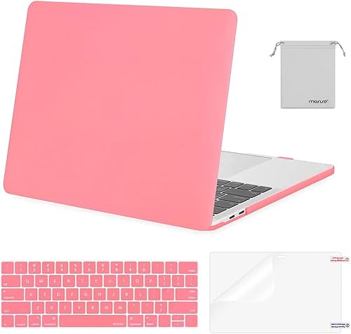 Vista 45 de MOSISO - Carcasa rígida de plástico, cubierta de teclado, protector de pantalla y bolsa de almacenamiento para MacBook Pro 13 pulgadas/33 cm