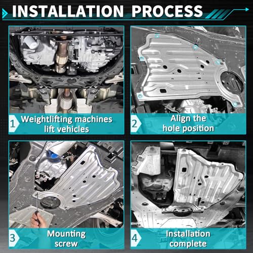 Image of Engine Splash Shield Guard Under Car Shield Cover Board Compatible with Honda Accord 2018 2019 2020 Replace 74116TVAA00 74116-TVA-A00