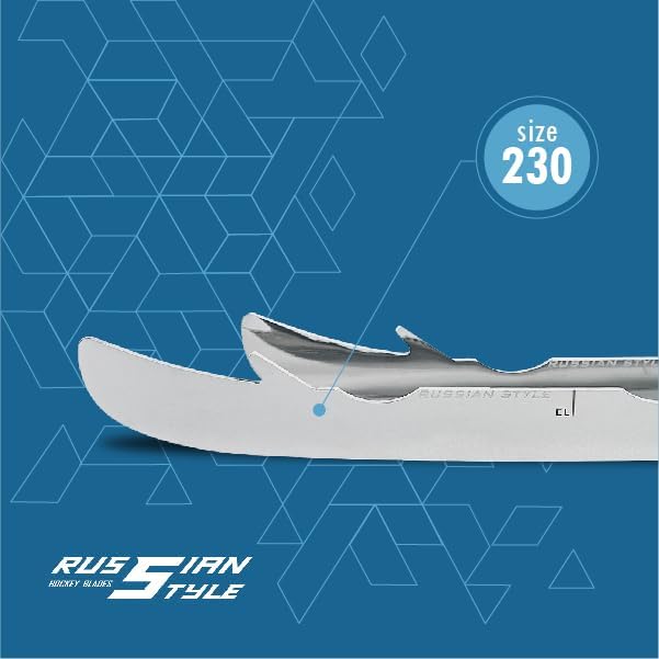 Russian Style Ice Hockey Professional Replacements Skate Blades for BAUER Skates and TUUK Edge Blade Holders Heavy-Duty Product