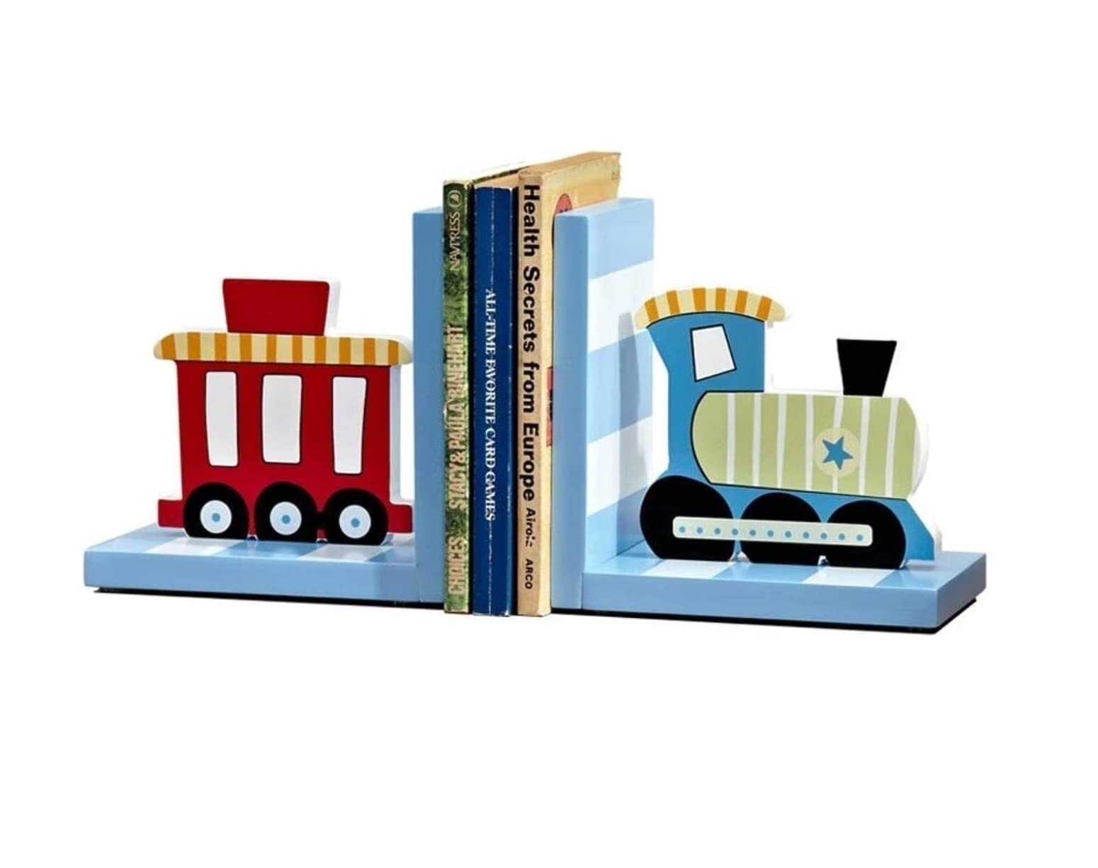 Podpórki do Książek Bookends dekoracyjne drewniane dziecięce Animal Bookends, Book Stopper Organizer na biurko dla chłopców lub dziewcząt Kolekcjonerski