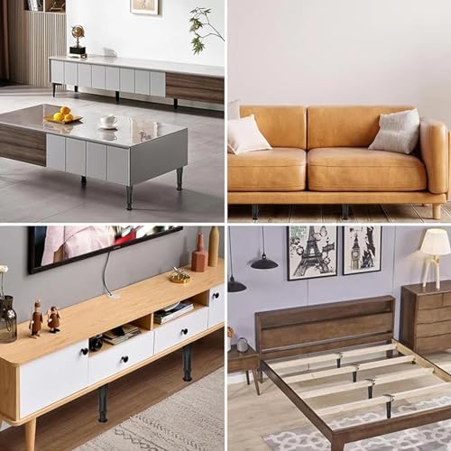 Fovolat Suporte central de estrutura de cama, pernas ajustáveis para cama - suportes seguros, substi