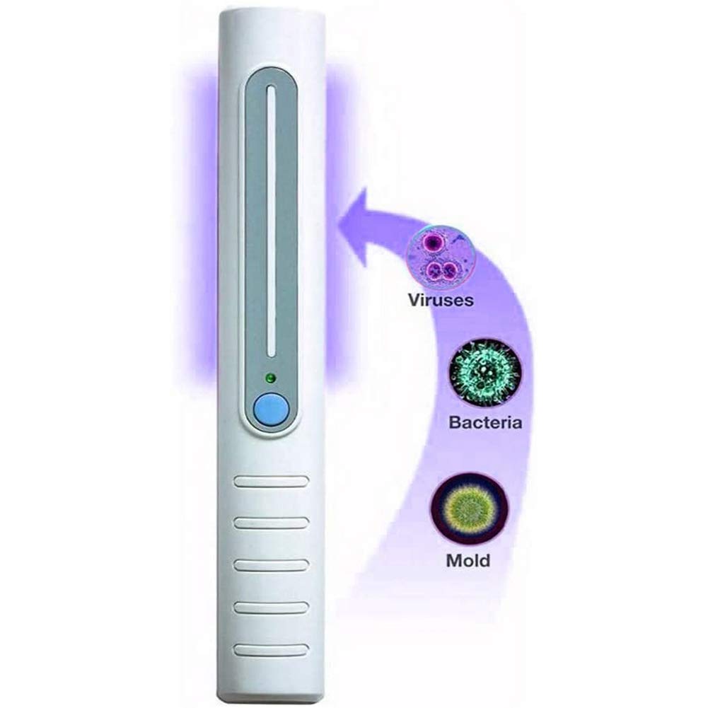 UV Esterilizador Lámpara, ultravioleta portátil de mano de la varita, con pilas de filtro UVC linterna de luz para el hogar Animales