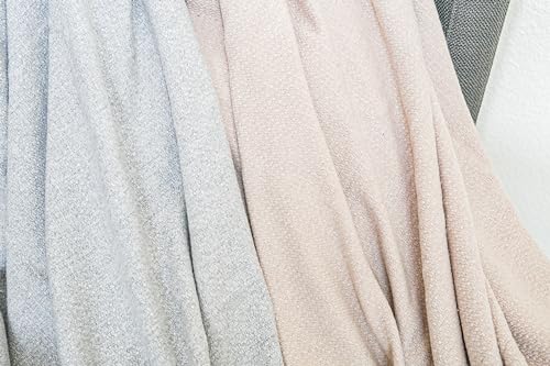 Narniar NARTH0001-5 Soft Pure 100% Wool Blanket Throw - (Solid Color Gray, 80X96) Hypoallergenic, Machine Washable, Reversible, Warm For Couch, Bed thumb #3