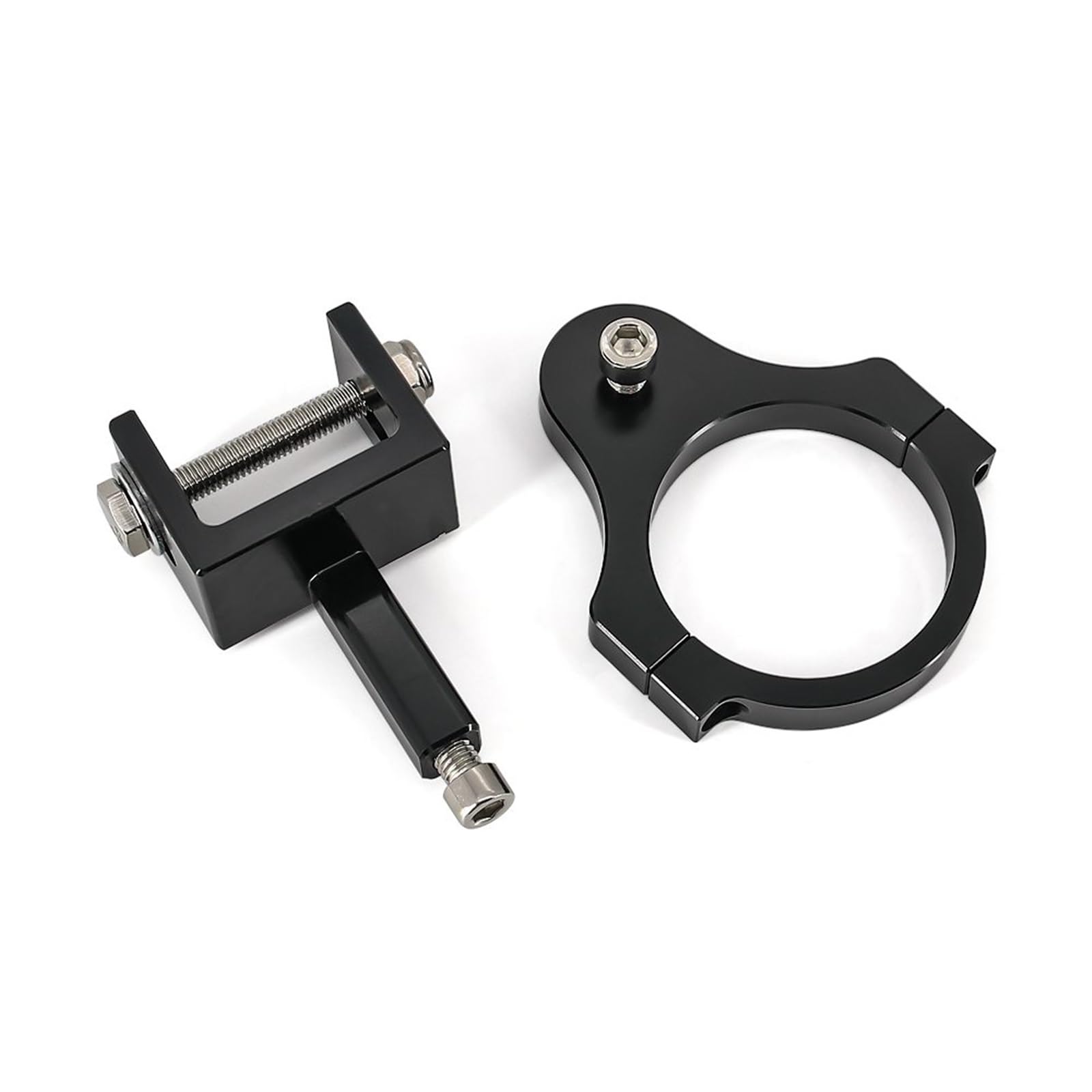Motos Amortisseur Direction Compatible avec Tiger 900 Support D'amortisseur De Stabilisation De Direction De Moto Accessoires D'amortisseur De Direction De Moto CNC(Black,A)