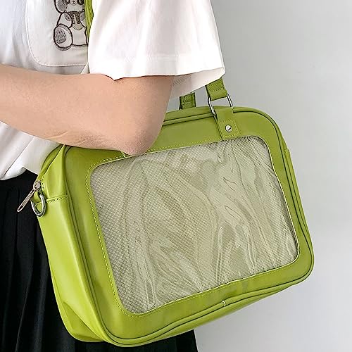 Image of TTCAYU Ita Bag Crossbody kawaii Pin Display Bag with Insert Ita Messenger Bags Japanese Handbag Shoulder JK Purse for Girl