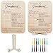 Homaisson 2 Sets Phase 10 Scoreboard, Phase 10 Masters Classic, Phase Ten Wooden Score Board with Stands & Colorful Pegs for Eight Players, Family Game Night Essential