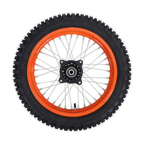 Pneu de vélo de saleté 80/100-12 avec jante arrière pour Tuttio Soleil01