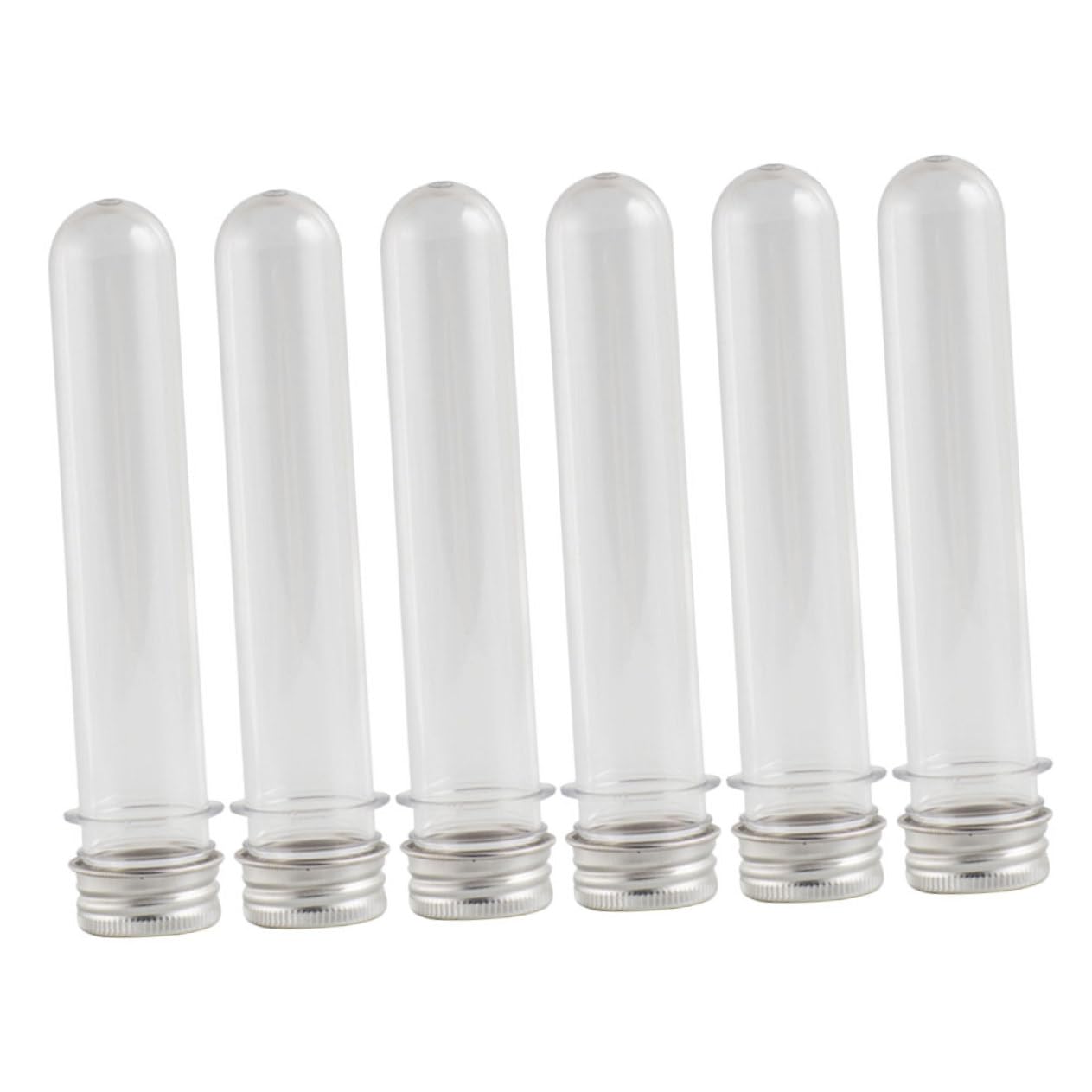 HAPINARY 6Pcs Transparent Plastic Shoelace Storage Tubes Portable Organizer for Shoestrings Dust Tie Holder Jar Clear Shoestring Container for Travel and Home Use