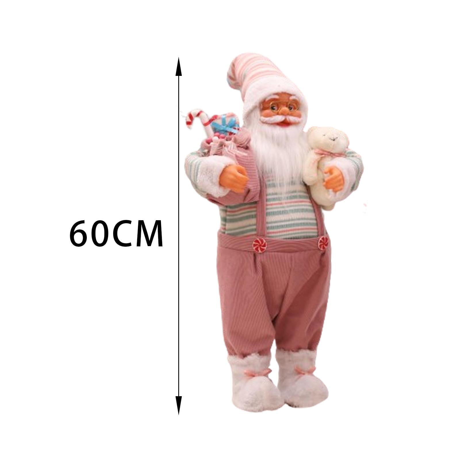 Muñeco Navideño de Papá Noel con Bolsa de Regalos para Escritorio