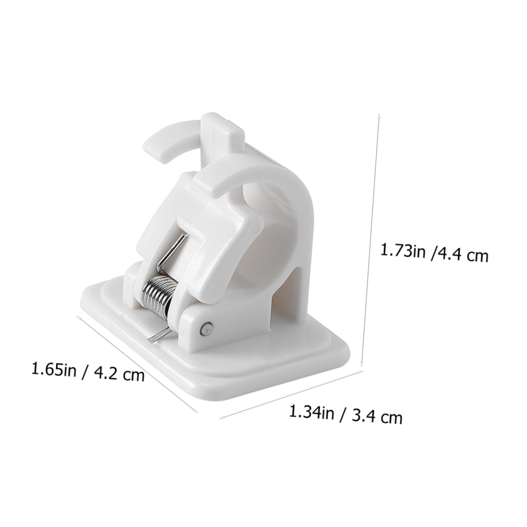 Zerodeko 3 Ensembles Porte-Tringle À Rideau De Portemanteau Tringle À Vêtements Crochet Fixation Crochet De Fixation Support pour Tige Porte-Serviettes Abdos Blanche 10 Pièces * 3