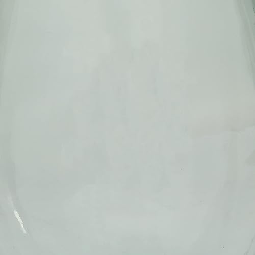 Miniatura 7 de Deco 79 Jarrón de cuello de botella español curvado hecho a mano de vidrio reciclado, 10 x 10 x 18 pulgadas, azul