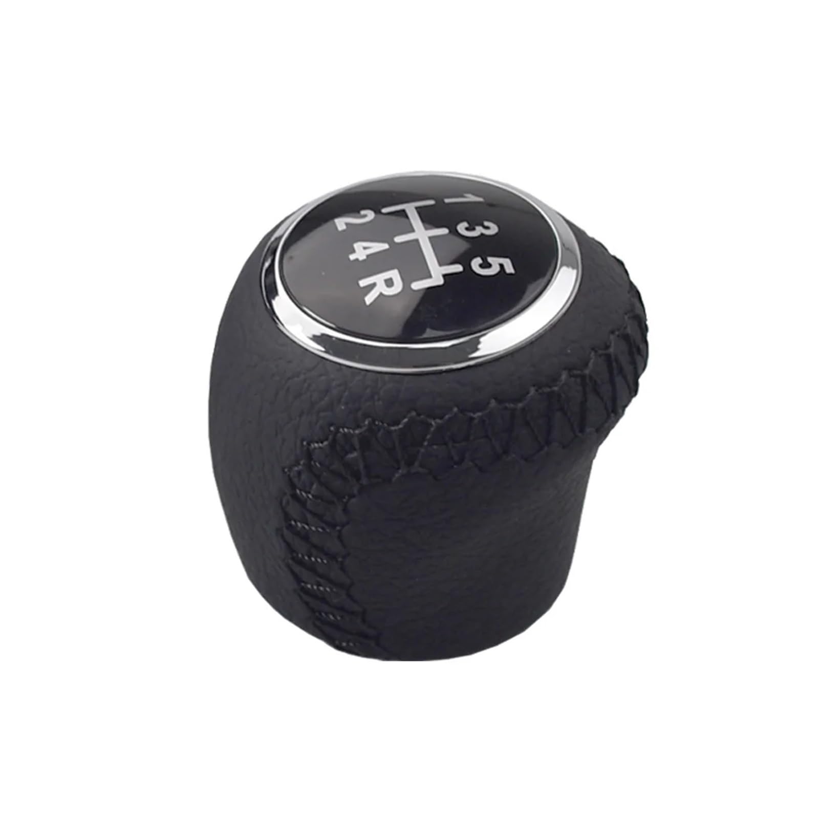 KUNYOS Leather Gear Knob for Fiat Grande Punto 2006-2012 Linea 2007-2015 5/6Speed Gear Shift Lever Handle Knob Stick Head(5 Speed)
