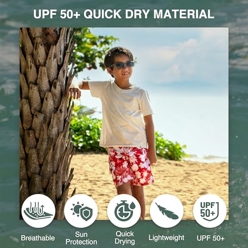Image of Kanu Surf Boys' Avalon Quick Dry UPF 50+ Beach Swim Trunk