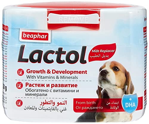 Image of Beaphar Lactol Newborn Puppy Dog Milk Food with DHA, Vitamins & Minerals, Puppy Milk Replacer- 200g