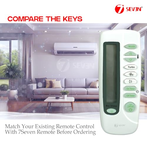 Image of 7SEVEN Compatible Samsung Ac Remote Original ARH-470 DB93-05083P Model 87 of Split and Window Air Conditioner Suitable for 1 1.5 2 Ton Samsung ac - Match Exactly with Existing Model Remote Control