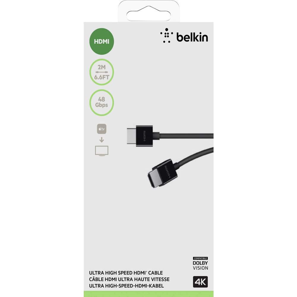 Amazon | Belkin AV10175bt2M-BLK Ultra HD 高速 HDMI ケーブル 4K