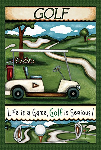 Toland Home Garden Going Golfing 28 x 40 Inch Decorative Fun Sport Outdoors Golf Course Tee Club Game House Flag