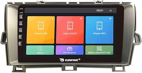 Miniatura 38 de Kunfine Coche CarPlay Android Navegación Automática Estéreo GPS Radio Cámara Pantalla 9 "IPS Pantalla Táctil Headunit Tablet Pad Media Player