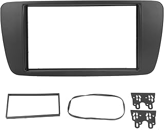 Aramox 2DIN Rádio Estéreo para Carro Fáscia Moldura de Navegação Áudio CD DVD Painel Modificado Painel de Áudio Estéreo Substituição para SEAT Ibiza 2008-2015