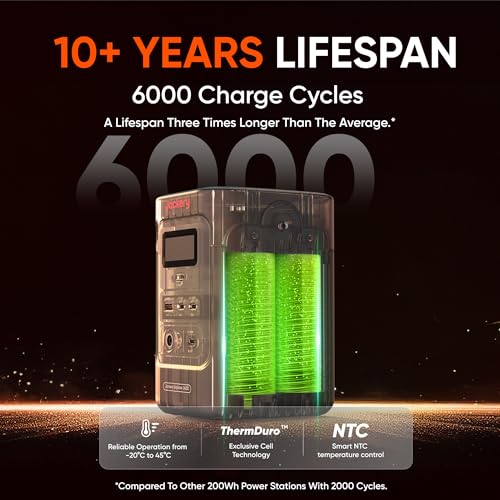 Jackery Explorer 240D Power Bank, 256Wh LiFePO4 Battery Portable Power Station, 200W DC Output, Charging Cable Included,1-Hour Fast Charging, Compact for Outdoor Camping, Travel, Emergencies