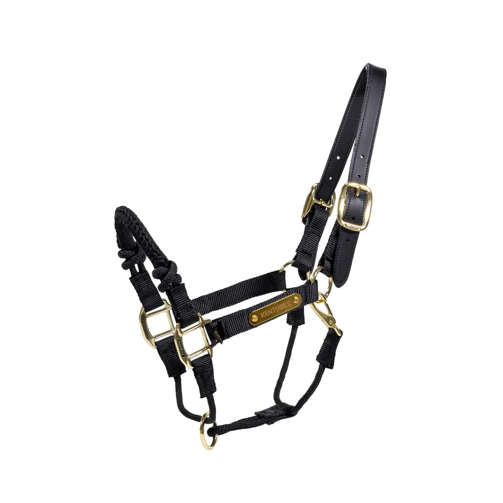 Kentucky Horseware - Cabezada para control de sangre caliente, color negro