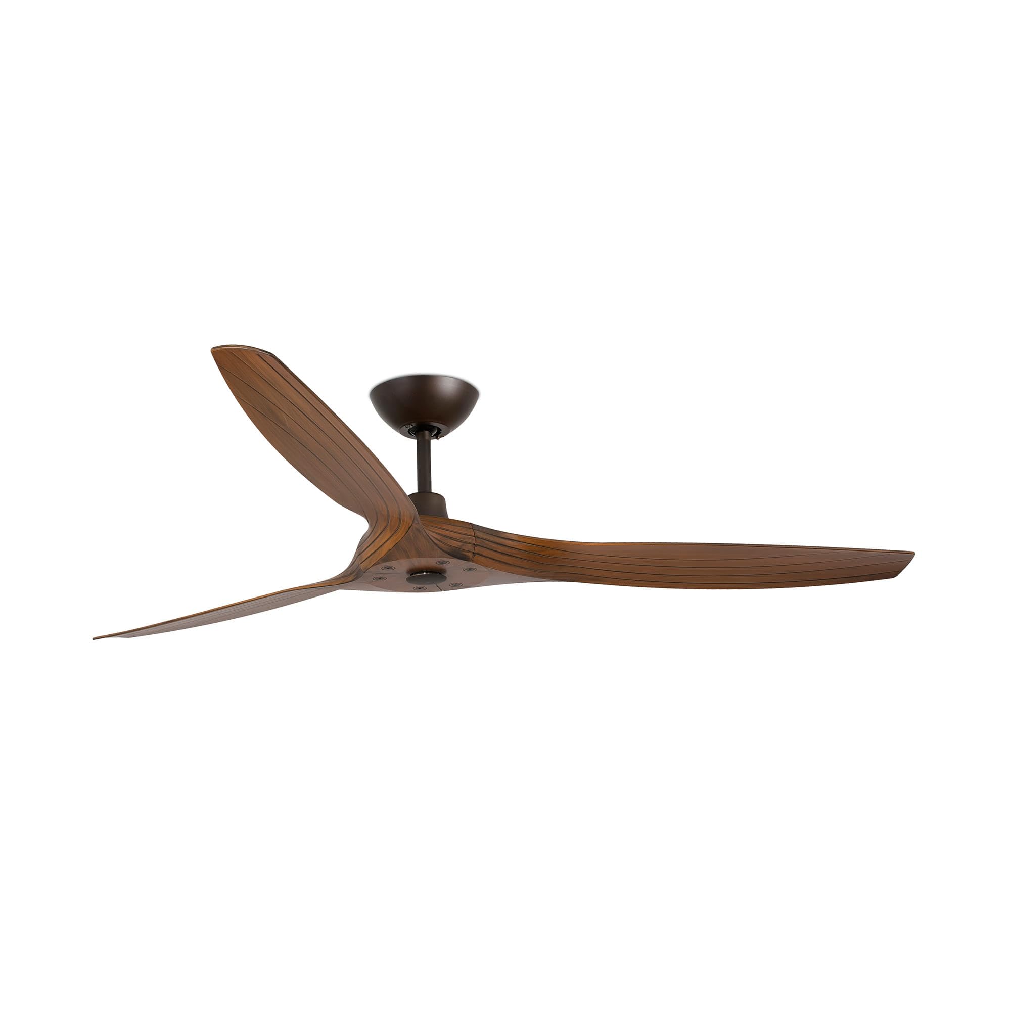 FARO BARCELONA 33511 - MOREA Brown Ceiling Fan with DC Motor, 3 Blades