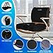 CloudBliss Lumbar Support Pillow & Seat Cushion Set for Office Chair, Desk Chair, Wheelchair & Car – Memory Foam Back Support, Ergonomic Chair Cushions, Sciatica Pain Relief, Home Essentials, Black