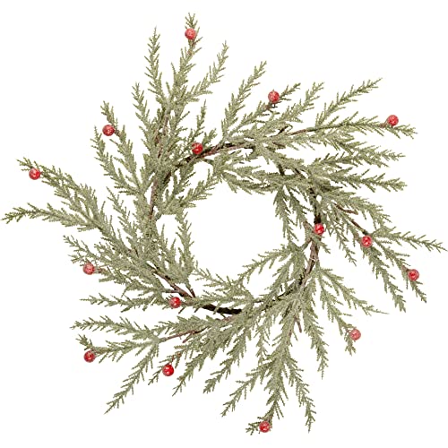 Primitives By Kathy 112689 Pine & Berries Candle Ring, 14