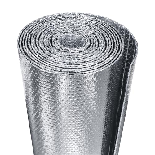 Image of Reflective Bubble Window Insulation for Summer Heat, Sun Reflector for Windows, Insulation Roll for RV Window Insulation, 24 inch(W) x10 Ft (L) Window Insulation Kit, RV Windwow Coverings.