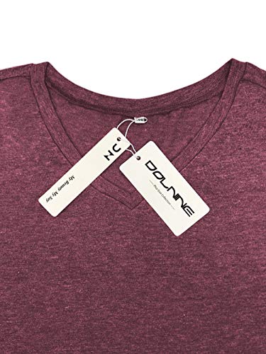 Image of DOLNINE Plus-Size Tops for Women Casual Short Sleeve Color Block T-Shirts | Basic Going Out Tees, Summer Trendy Loose Fit Tunics