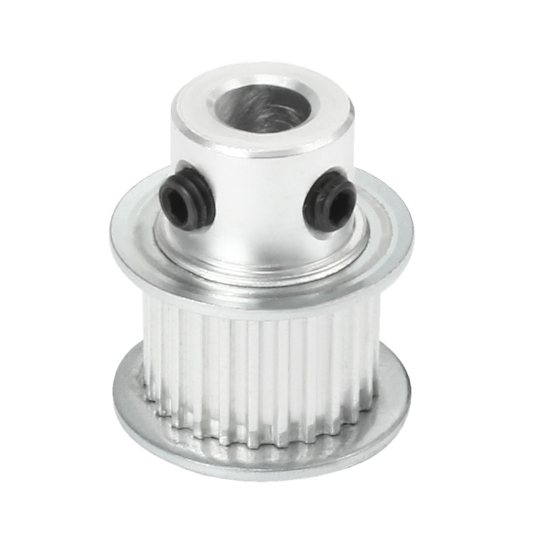 uxcell Aluminum MXL 25 Teeth 6.35mm Bore Timing Belt Idler Pulley Flange Synchronous Wheel for 10mm Belt 3D Printer CNC