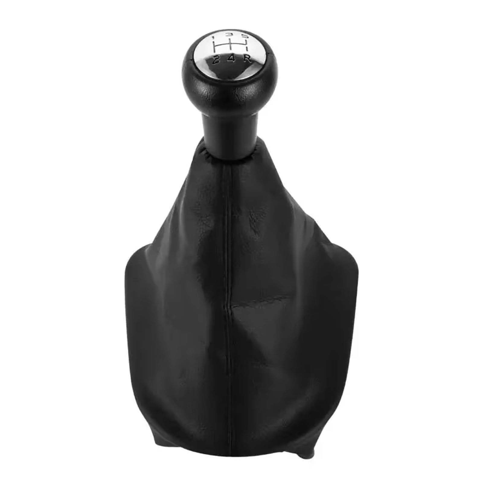OUVECR Car Shift Gear Knob Handle for Peugeot 207 307 406 5 Speed Gear Shift Knob Shifter Lever Stick Gaiter Boot Cover Gear Shift Cover