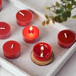 DEYBBY Scented Tealight Candles, Long Lasting Soywax Tea Candle Used for All of Holders|Clear Cup|12 Counts|Up to 4 Hour Burn Time|Apple - Image 5