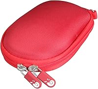 Vista 4 de Hermitshell Estuche de viaje para YaxaBasics Ratón inalámbrico Nano Receptor MGR0975 (rojo)