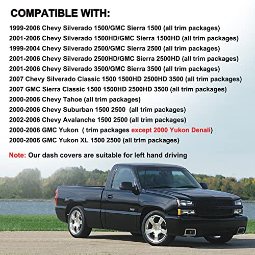 Dash Cover for Chevy Suburban