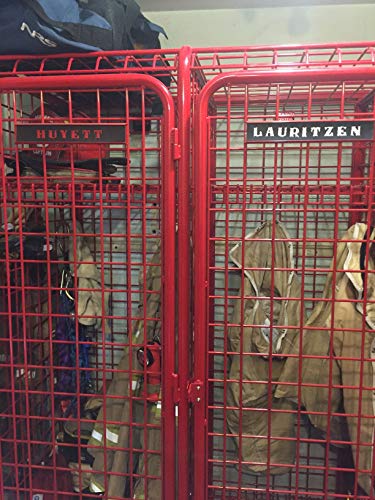 Firefighter Locker Name Tag - Leather Personalized Gift for Firefighter - Perfect Birthday, Fathers Day, Christmas or Fire Academy Graduation Gift - Gear Grid2