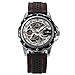 Luxury Sport Watches For Men Skeleton Wrist Watches Automatic Winding Mechanical Movement (Black Dial)