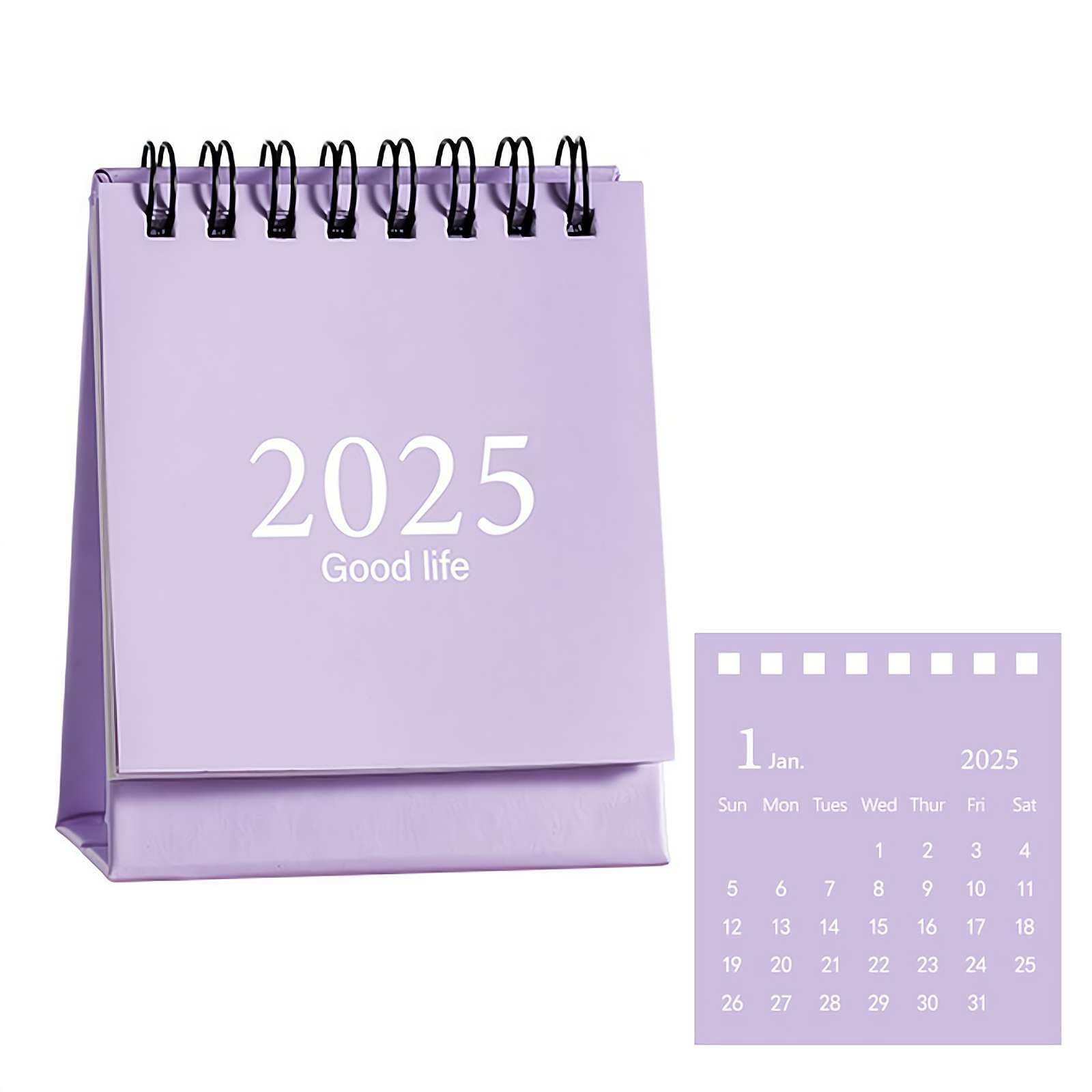 amazon-com-mini-desktop-calendar-2024-2025-juli-2024-to-dec-2025-small-desktop-calendar-mini-standing-flip-calendar-with-stickers-reminder-of-important-days-portable-calendar-memo-notes-planner-purple-office-products
