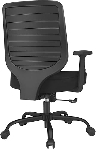 Silla de oficina, silla de escritorio para oficina en casa con brazos ajustables, sillas de computadora con respaldo medio para adultos, silla