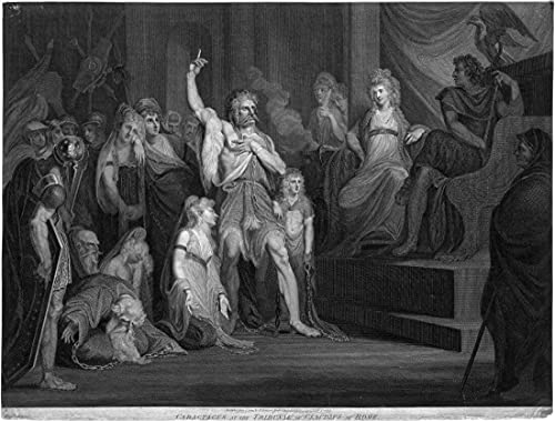 Tallenge - Andrew Birrell (After Henry Fuseli), Caractacus at The Tribunal of Claudius at Rome (1792)- Medium Canvas Rolls(Canvas,18 x 24 inches, Multicolour)