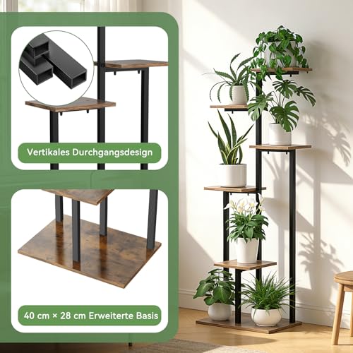 6 Etagen Blumenständer Blumenregal Pflanzenregal Für Balkon Deko & Büro – Ansicht 4