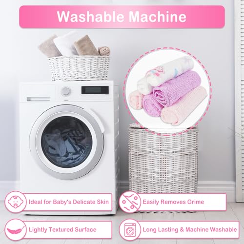 Image of Viviland Baby Washcloths 24 Pack, Toddler Wash Cloths for Bath, Super Soft & Absorbent Bath Towel for Newborn and Infants, Baby Towels Care for Baby's Sensitive Skin