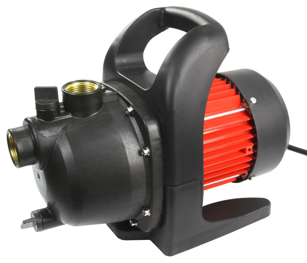 Pompa da Giardino da 1" | per Acqua Pulita | Potenza Nominale 1500W | Portata max 3500 l/h | Pressione Operativa 4 bar | Altezza Sollevamento 46 m | Profondità aspirazione 8 m