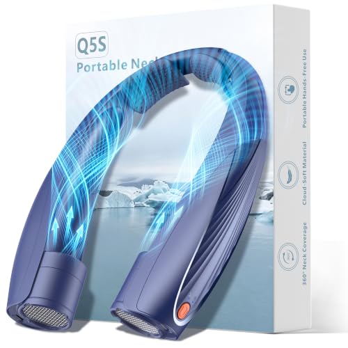 Kesguar Portable Neck Fan, 20H RunTime Cooling Fan, 6 Speeds 360° Airflow Personal Fan, Rechargeable Hands Free with 6000mAh Battery Wearable Fan Gifts for Women Men Outdoor Travel Camping - image 1