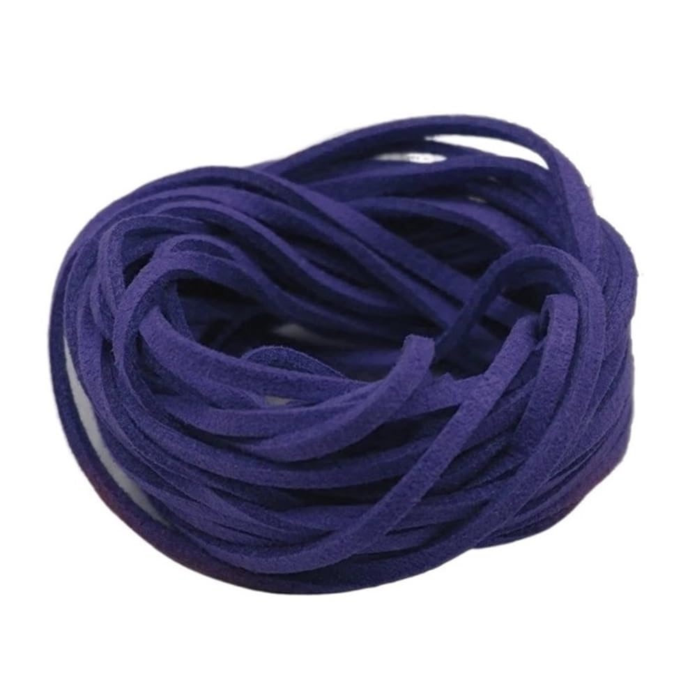 Decor Craft String 10Meters Handmade Thread Beading 2.5mm Flat Rope, Faux Suede Braided Cord Velvet Leather for Decor 1piece