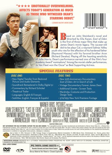 East of Eden DVD original drama clásico norteamericano importado de USA 3