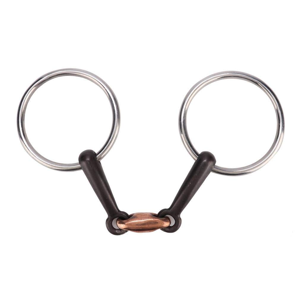 Broca para Filete de Caballo, Broca para Filete de Boca de Caballo de Acero Inoxidable Duradero, Junta tórica equina, Giro de Hierro Dulce (n.º 2)