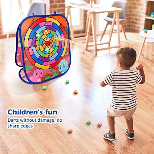 Dinosaur Bean Bag Toss Game Toy Outdoor Toss Game, Family Party Party Supplies for Kids, Gift for Boys Birthday or Christmas for Toddlers Ages 3 4 5 6 Year Old