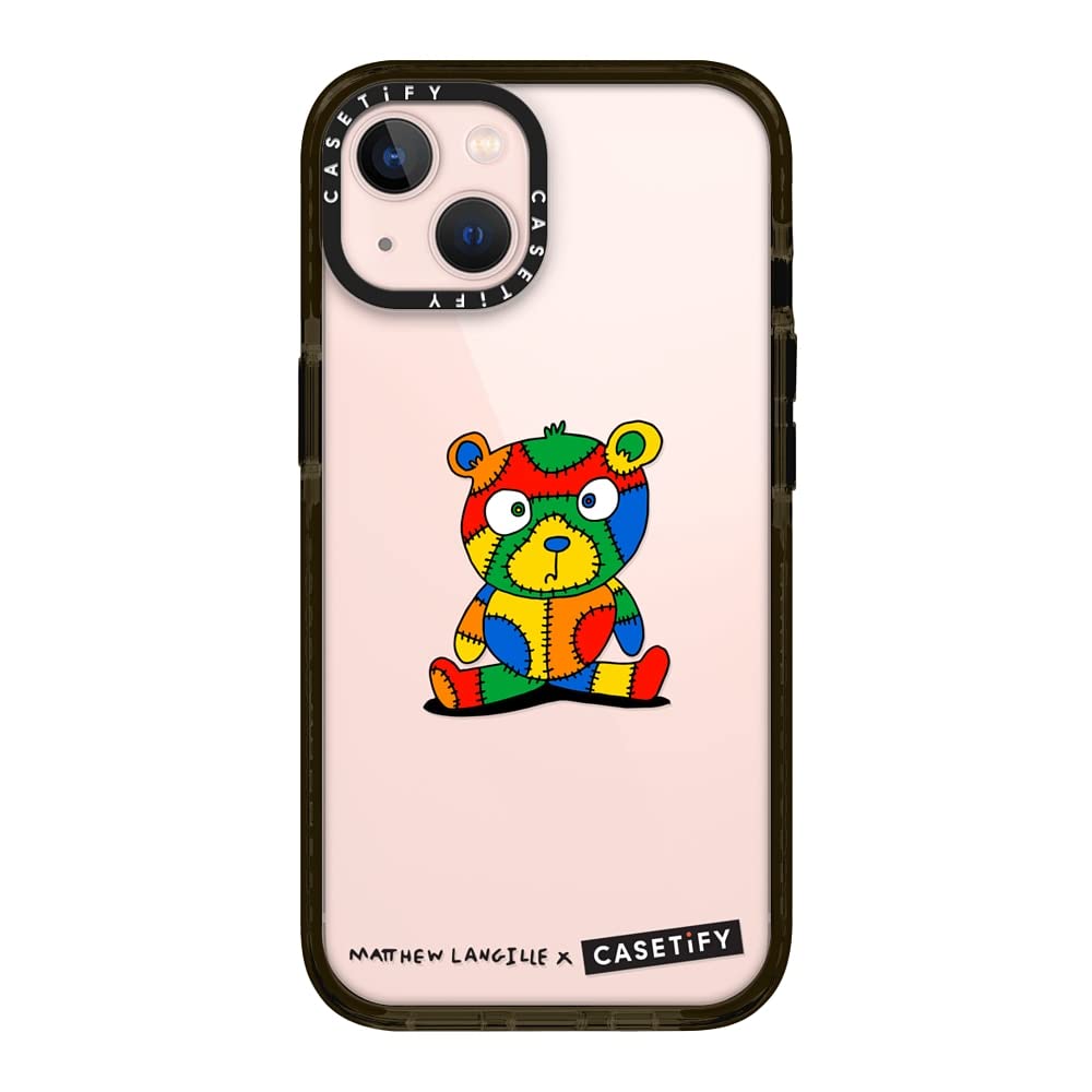 CASETiFY インパクトケース iPhone 13 - Stitches The Bear by Matthew Langille - クリア ブラック