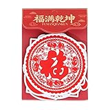 Fu Zeichen Aufkleber, 25 Stück Chinesisches Neujahr, Fensteraufkleber, Selbstklebend, Wasserdicht, Für Umschläge, Karten, Kartons, Geschenkpapier, Basteln, Hochzeit, Feiern